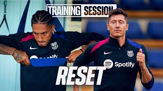 FOCUS SHIFTS TO LA LIGA  FC Barcelona Training 🔵🔴 [upl. by Ahser]