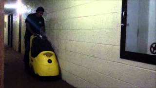 Walk behind carpet cleaning demonstration [upl. by Sheffie4]