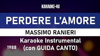 Perdere l’amore  Massimo Ranieri  KaraokeInstrumentaltesto con GUIDA CANTO [upl. by Aidne]