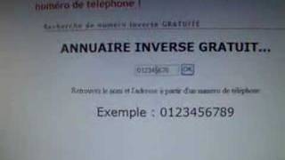 Annuaire inversé gratuit recherche inversée gratuite [upl. by Hildegarde]