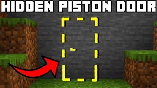 🦅 Minecraft Bedrock 119  EASY HIDDEN PISTON DOOR TUTORIAL [upl. by Rawdan344]