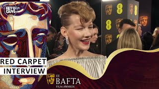 Sandra Hüller  2024 BAFTAs Red Carpet Interview [upl. by Soilissav192]