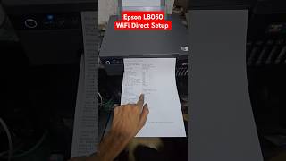 Epson L8050 printer WiFi Direct password Setup PC connect to printer Pvc card printing Best printer [upl. by Crescin643]