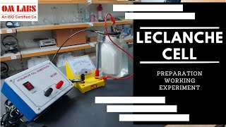 Leclanche Cell  Battery Cell  Preparation of Leclanche Cell  Working and Experiment  OM Labs [upl. by Westbrooke]