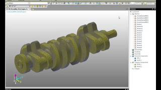 RecurDyn Tutorial  Durability RFlex Crankshaft [upl. by Yentrok729]