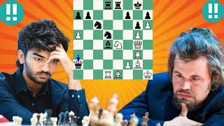 Magnus Carlsen vs Gukesh D chess game 45 [upl. by Notyalc982]