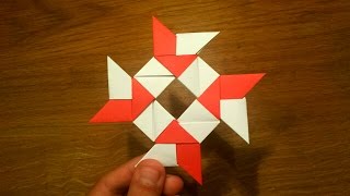 How To Make a Paper 8pointed Ninja Star  Origami Shuriken [upl. by Nibram]