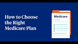 Choosing the Right Medicare Plan [upl. by Deeanne463]