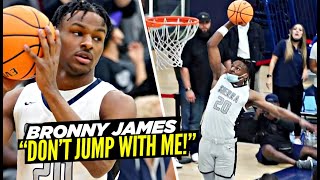 Bronny James FIRST DUNK of Junior Season Sierra Canyon vs San Ysidro Mikey Williams Old HS [upl. by Nerta]