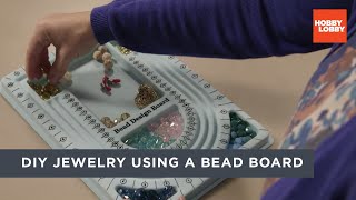 DIY Jewelry Using a Bead Board  Hobby Lobby® [upl. by Noj223]