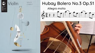 Bolero No3 from 5 morceaux caractéristiques Op51  Hubay AMEB Grade 6 Violin Series 10 List D2 [upl. by Aiynat]