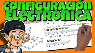 🔴 CONFIGURACIÓN ELECTRÓNICA  QUÍMICA con EJERCICIOS RESUELTOS [upl. by Harod]