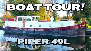 Boat Tour Piper 49L Dutch Barge [upl. by Lesna]