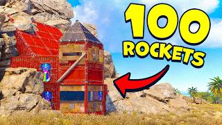 NEW GOD ROCK BASE  100 ROCKETS   rust base design [upl. by Irol]