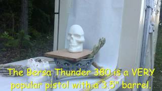 Hornady Crit Defense 380  Bersa Thunder vs Ballistics Skull  Penetration Test [upl. by Eltsirk]