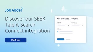 How you can automatically search and match SEEK candidates without leaving JobAdder [upl. by Rhee341]