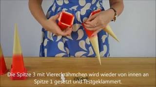 Tutorial Aufbau eines Herrnhuter Papiersterns [upl. by Piderit]