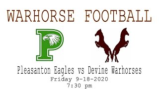 Devine Warhorse Football vs Pleasanton Eagles [upl. by Alysa]