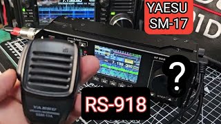 RS918 HF  SDR  amp YAESU SSM17 Microphone [upl. by Waldack]