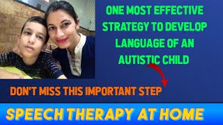 1 most important step to start speech therapy at home  make language learning easy autismchild [upl. by Ettenor621]