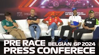 Pre Race Drivers Press Conference Belgian Grand Prix 2024 [upl. by Aneeg]