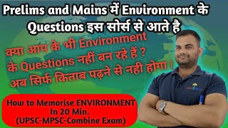 Environment and Ecology Strategy For Upsc Mpsc Combine  How To Study Environment amp Ecology [upl. by Lipkin501]