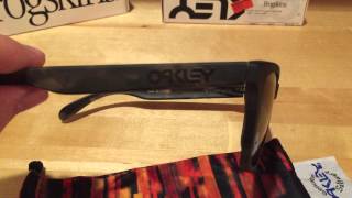 Oakley Frogskins Fallout Collection Matte Black Tortoise Grey Lenses [upl. by Susann]