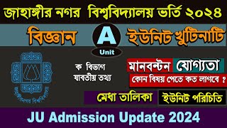 Jahangirnagar University admission Circular 2024 JU ka unit Admission Apply Circular 202324 [upl. by Woodley946]