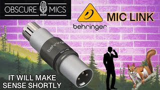 A New 35 Dynamic Mic Booster  The Behringer Mic Link TestReview [upl. by Neeliak139]