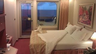 Carnival Liberty Balcony Room Video Tour and Review Room 7405 [upl. by Akinat]