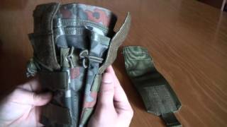 Dual use Double Pouch for M4M16AK74 Magazine  Flecktarn [upl. by Morganne]