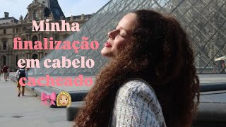 Minha Finalização de cabelo cacheado 🎀✨ tipo 3a3b3c [upl. by Beata699]