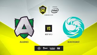 Alliance vs Beastcoast ESL One Hamburg 2019 bo3 game 1 Jam amp Mael [upl. by Janeczka734]