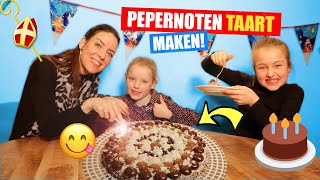 EEN MEGA PEPERNOTEN TAART MAKEN De Lekkerste Sinterklaas Avond Ooit ♥DeZoeteZusjes♥ [upl. by Roid]