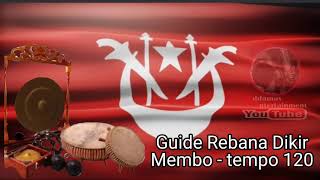 Rebana Dikir Guide  Membo tempo 120 [upl. by Randene]