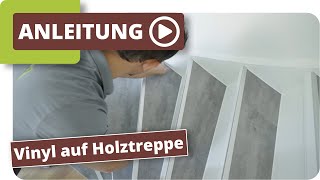 Vinylboden auf Holztreppe kleben [upl. by Adiaros]