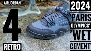 Jordan 4 Retro SE Paris Olympics Wet Cement Review the reason I dont buy Jordans [upl. by Nnylkcaj265]