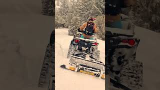 ATV with Tracks snow grooming [upl. by Adnawyt]