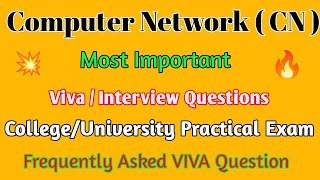 Computer Network Viva Practical Question in Hindi  CollegeUniversity Semester Exam [upl. by Orferd235]