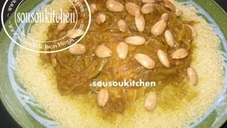 Couscous Teffaya couscous tfaya Recette Marocaine  كسكسو بالتفاية [upl. by Naillij160]