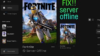 How to fix Fortnite server offline Chapter 4 season OG  Server offline  Chapter 4 Season OG [upl. by Arerrac]