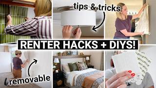 20 BEST hacks amp DIYs for your apartment ✨ Renterfriendly ideas [upl. by Acimaj]