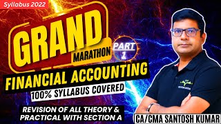 Financial Accounting Complete Marathon  Syllabus 2022  CMA Inter Gr 1 CACMA Santosh Kumar [upl. by Theone33]