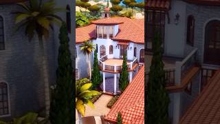 Mediterranean Villa thesims thesims4 sims4 sims4nocc sims4build ts4house sims4cc simsnocc [upl. by Adnovoj]