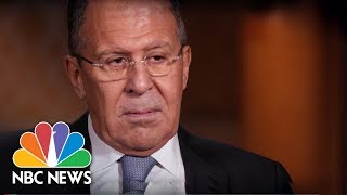 Russias Foreign Minister Sergey Lavrov Full Interview  NBC News [upl. by Llertnom]