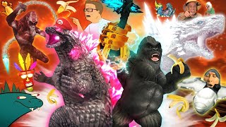 Godzilla Battle Line Godzilla x Kong Meme Matches [upl. by Loralie]