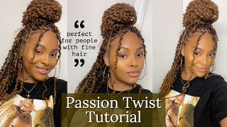 Mini Passion Twist Tutorial Best parting for thinfine hairStrategies and tips for flawless result [upl. by Dianna974]