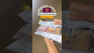 Meesho kamarband for wedding haul waistband  under Rs300 meeshofinds unboxing shorts [upl. by Yajiv30]