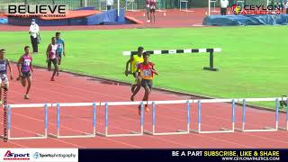 400m Hurdles Mens Finals Under 18 Youth Selection Trial Stage 1 2021 Sri Lanka 1 [upl. by Corwin]