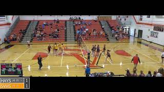 SVHS Varsity Volleyball vs Hays HS [upl. by Trautman]